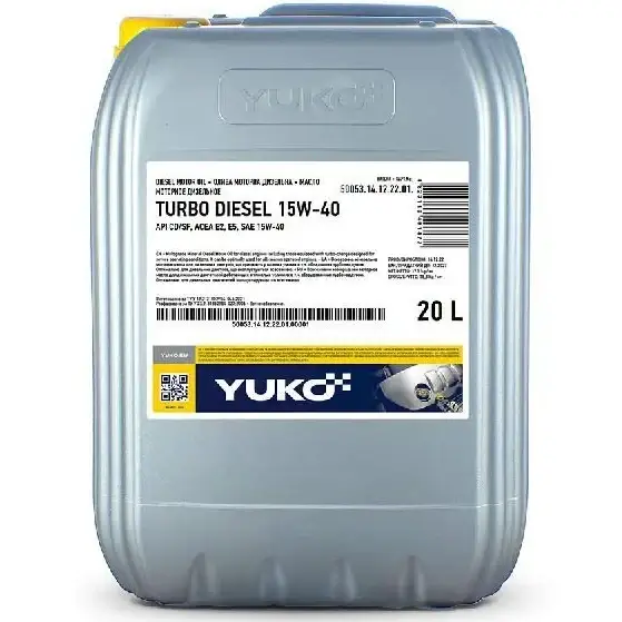 Олія моторна YUKO TURBO DIESEL 15W-40 API CD/SF (каністра 20л)