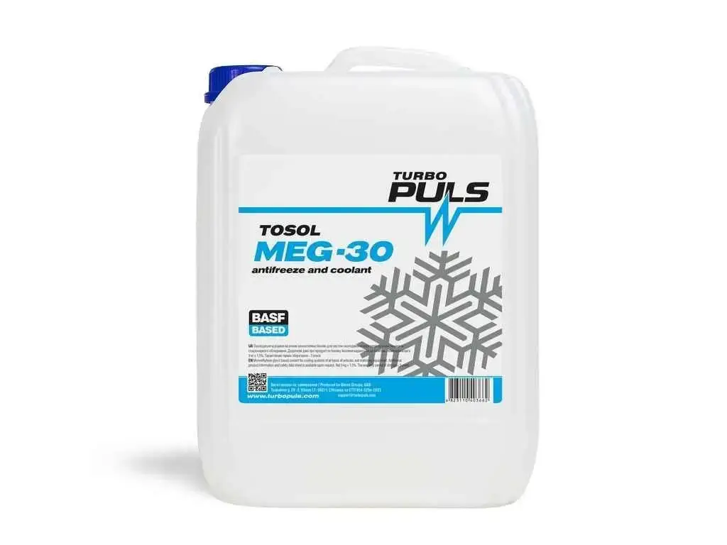 Жидкость охлаждающая TURBO PULS TOSOL MEG-30С (канистра 10л)