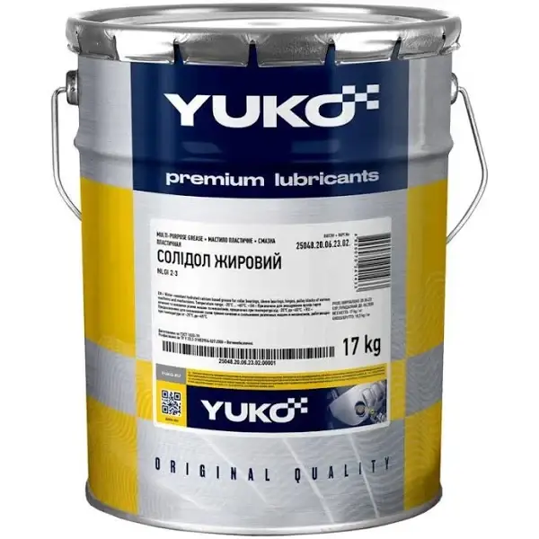 Мастило Солідол Ж-2 YUKO (Відро 20л/17кг)