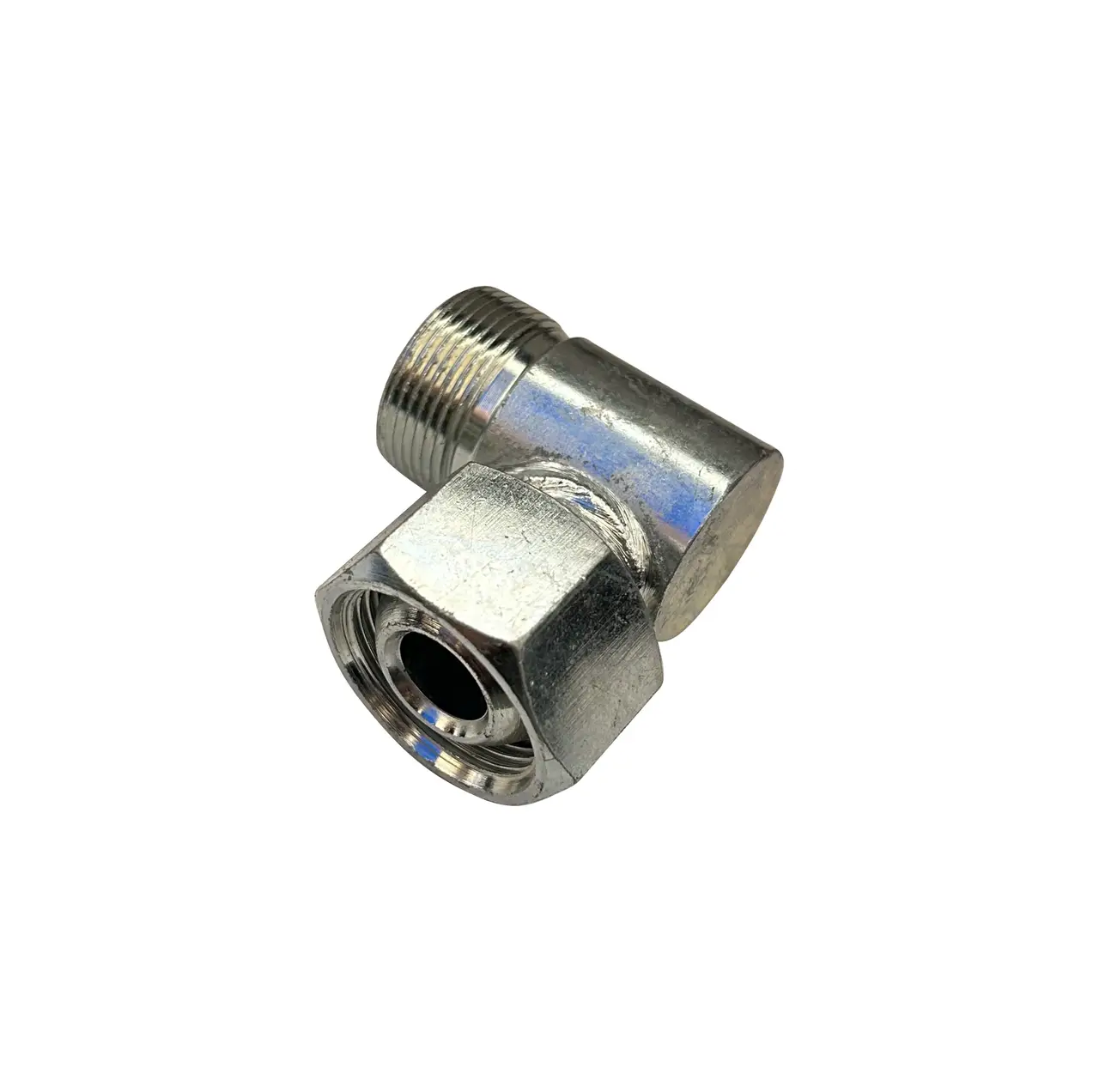 Кутник S27 з гайкою (М22Х1,5-М22Х1,5)
