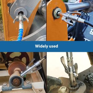 Насадка швидкознімна "кліпса" на шприц для мастила + шланг 30см з пружиною для мастильного пістолета АТР2347 #0