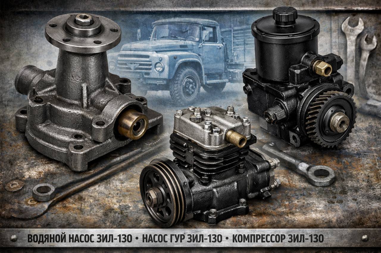 Комплект ременів ЗІЛ-130 (водяний насос/насос ГУР/компресор) (3шт.) (вир-во Excellent)