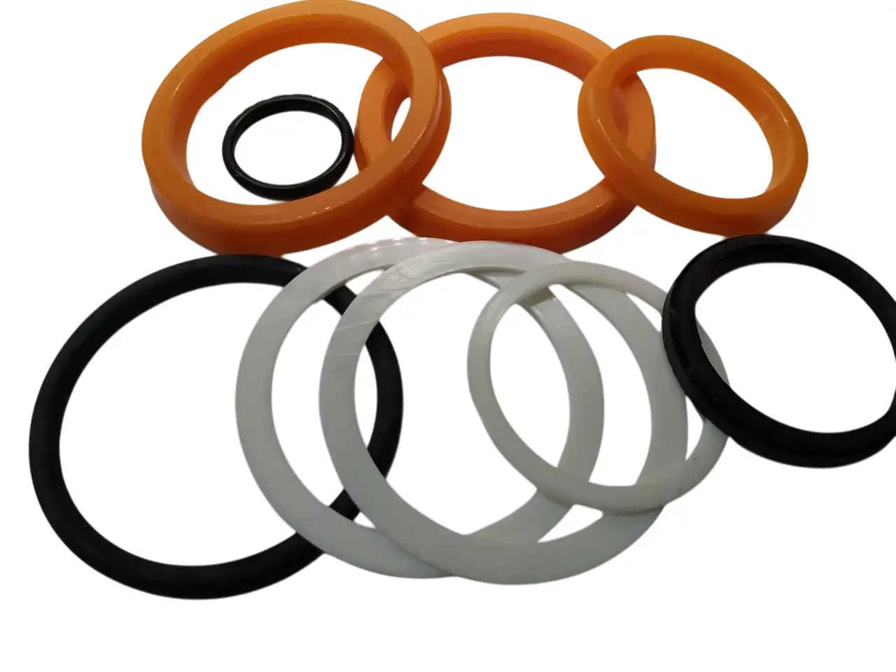 Ремкомплект гідроциліндра керування вилами КУН-0.8 (нового зразка) (поліуретан)