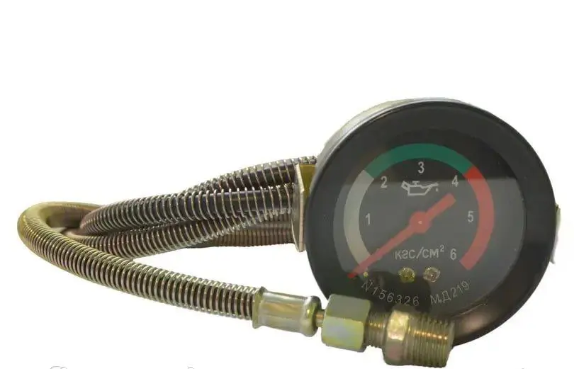 Показчик тиску оливи 6 атмосфер (механічний) МД-219 (у зборі зі шлангом і перехідним штуцером) 1.5 м